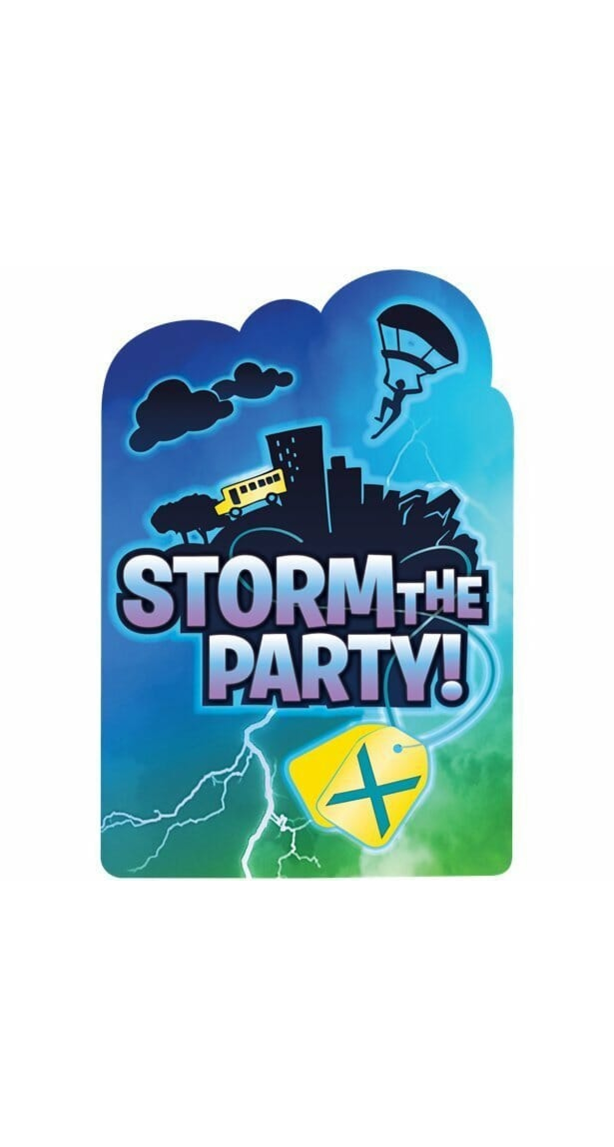 Fortnite Battle Royal Invitations Envelopes & Stickers (15.8cm x 10.8cm) - 8pk