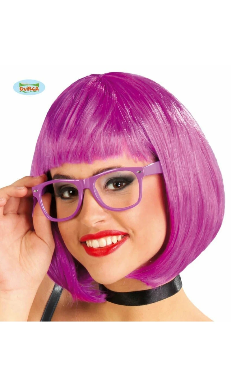 Purple Short Wig (Gogo) - Adult One Size