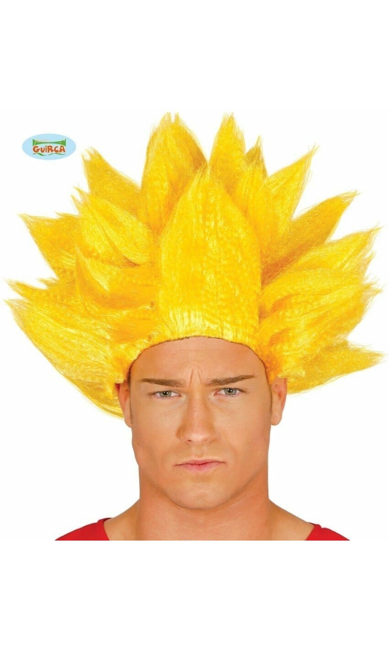 Yellow Evil Warrior Wig - Adult One Size
