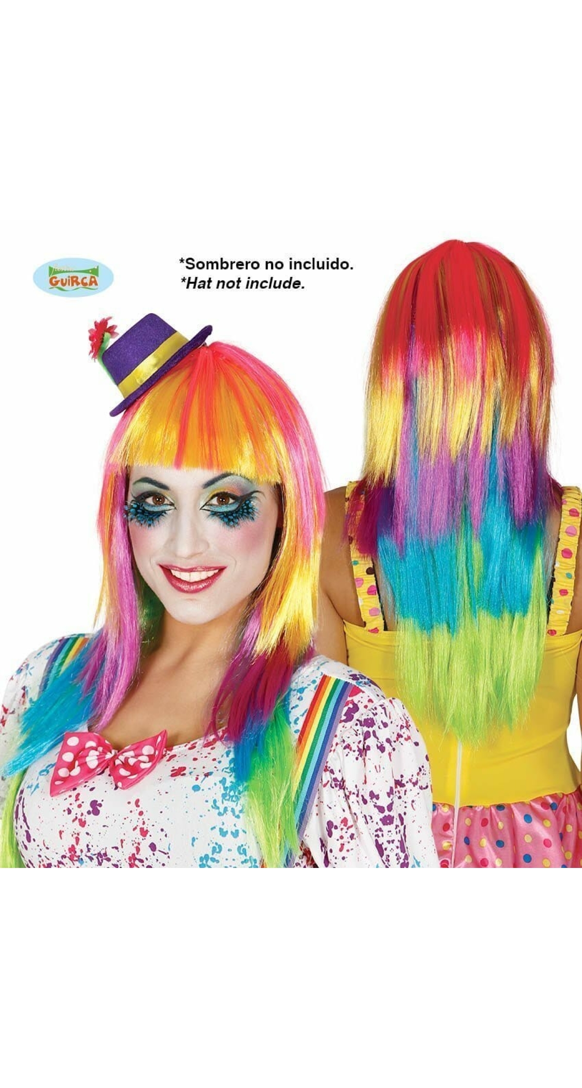Rainbow Long-Haired Wig