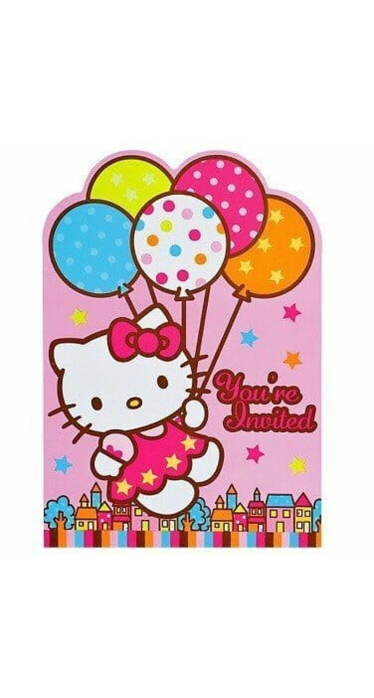 Hello Kitty Invitations - 8pk