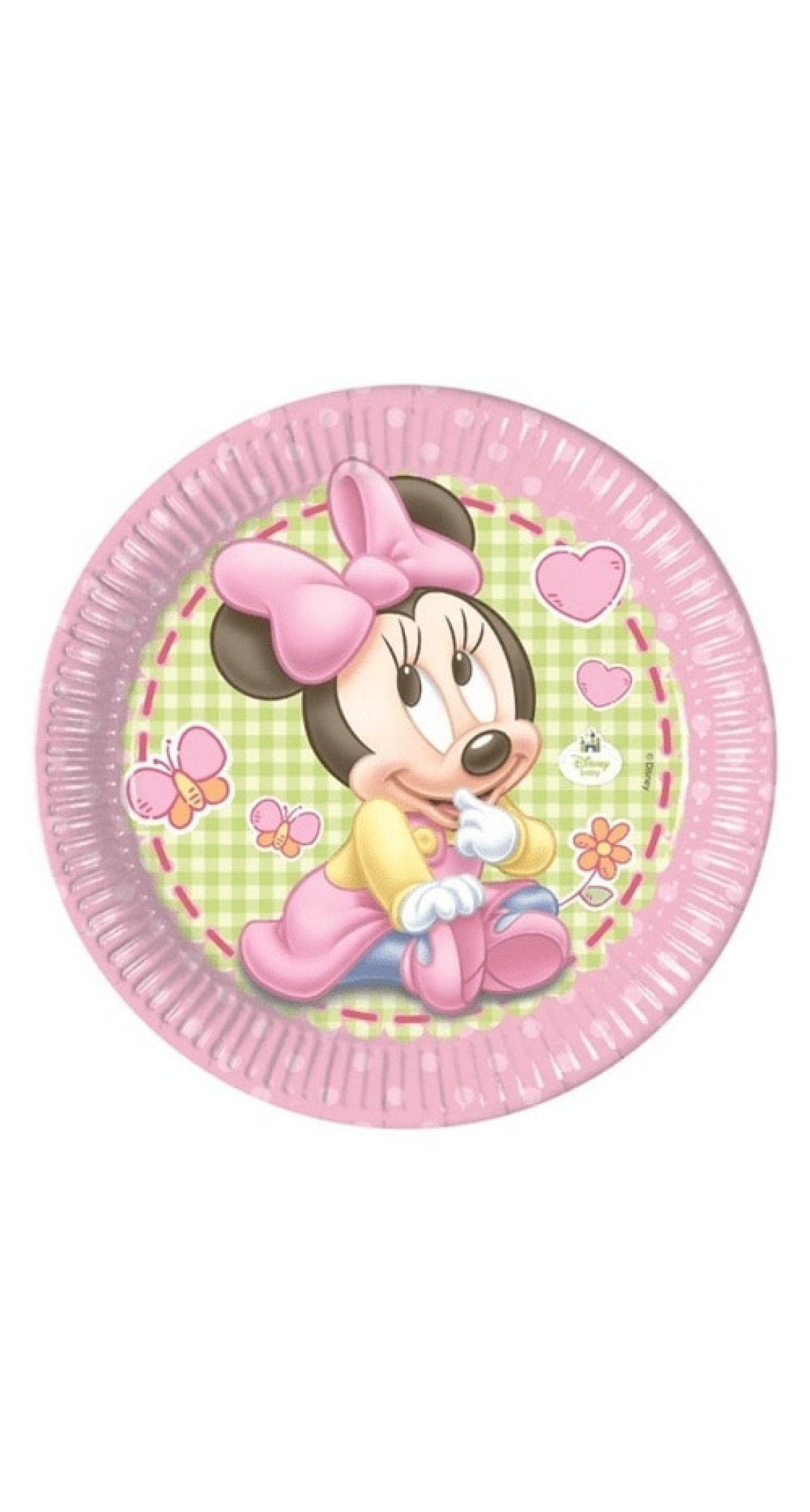 Baby Minnie Paper Plates  Large 23cm  - 8pk