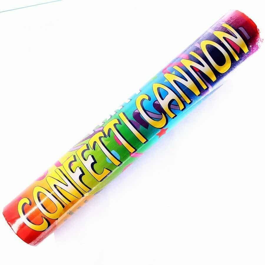 Confetti Cannon / Popper Colourful Foil & Tissue Shapes - 50cm
