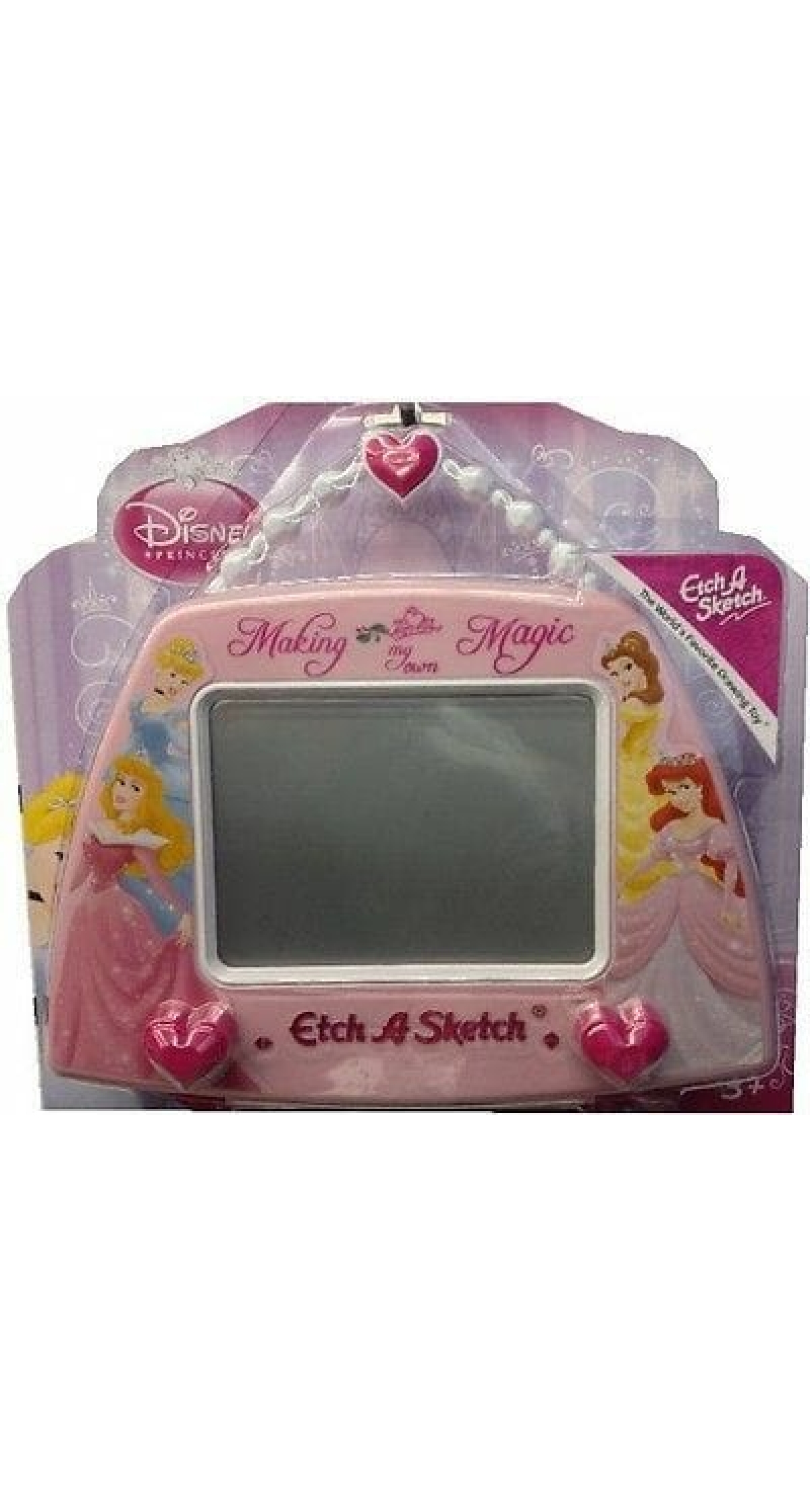Princess Assorted "Making My Own Magic" Etch A Sketch with Beaded Handle - 23cm x 16cm