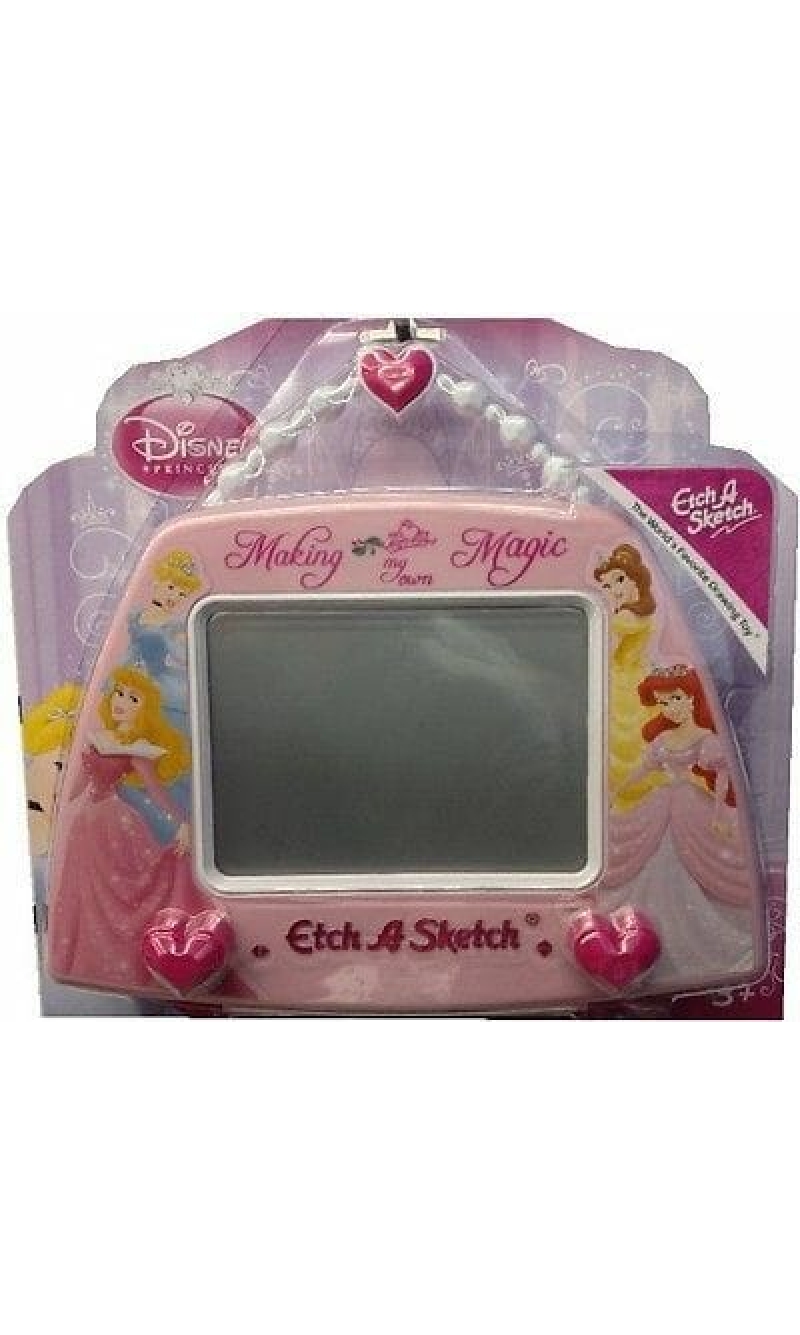 Princess Assorted "Making My Own Magic" Etch A Sketch with Beaded Handle - 23cm x 16cm