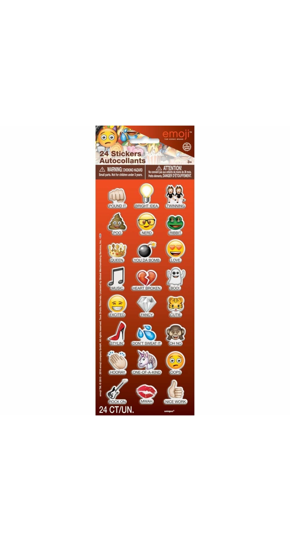 Emoji Sayings Puffy Sticker Sheet - 1pk