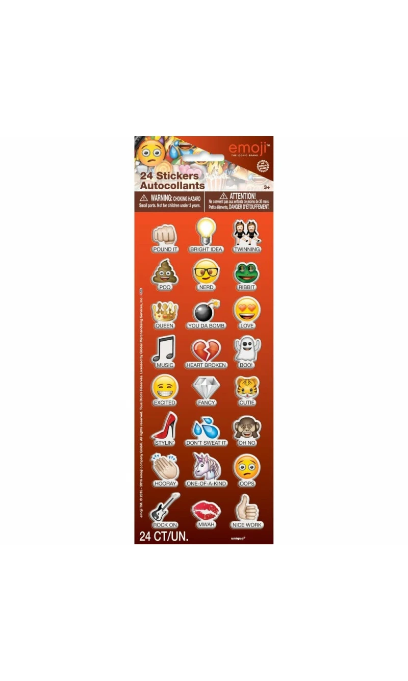 Emoji Sayings Puffy Sticker Sheet - 1pk