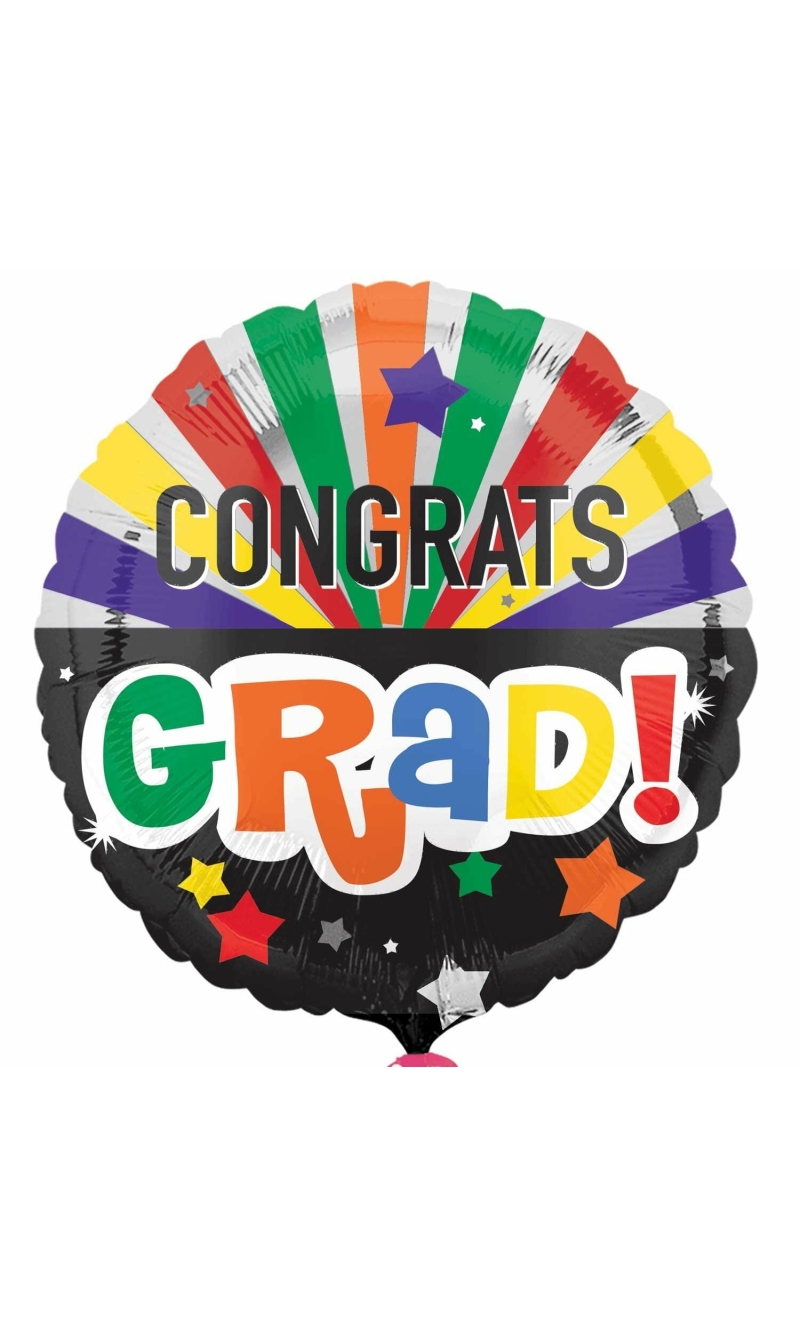 Congrats Graduate Celebration Standard Foil Balloon - 18''