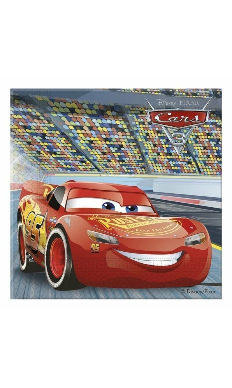 Cars 3 Two-ply Paper Napkins 33x33cm - 20pk