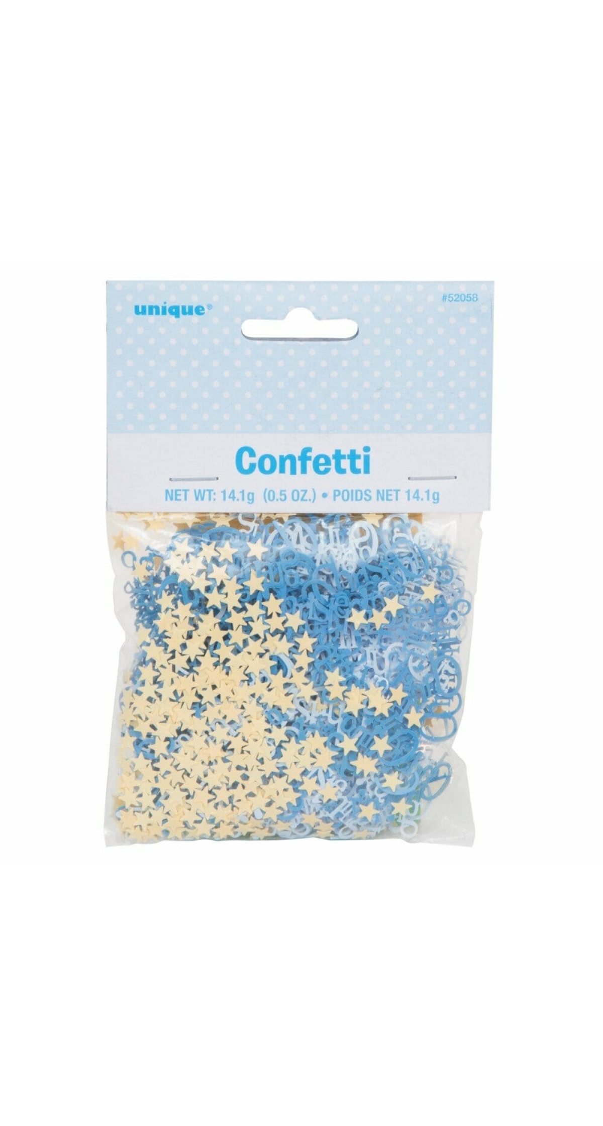 Blue Bunting Christening Foil Confetti - .5oz