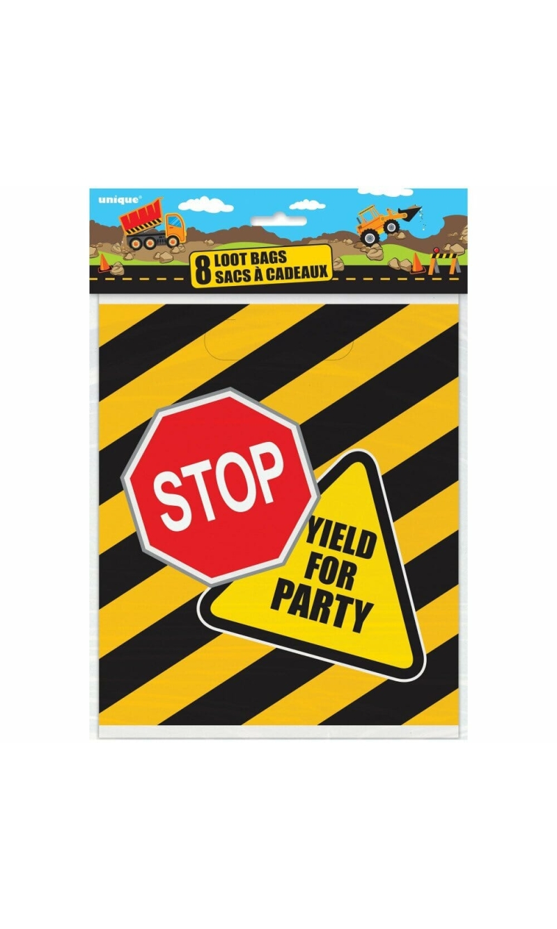 Construction Party Loot Bags - 8pk