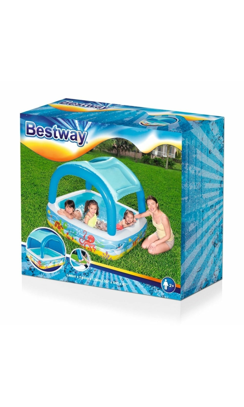 Bestway Canopy Play Pool 140x140x114cm for Age 2+ Years (Online Only)