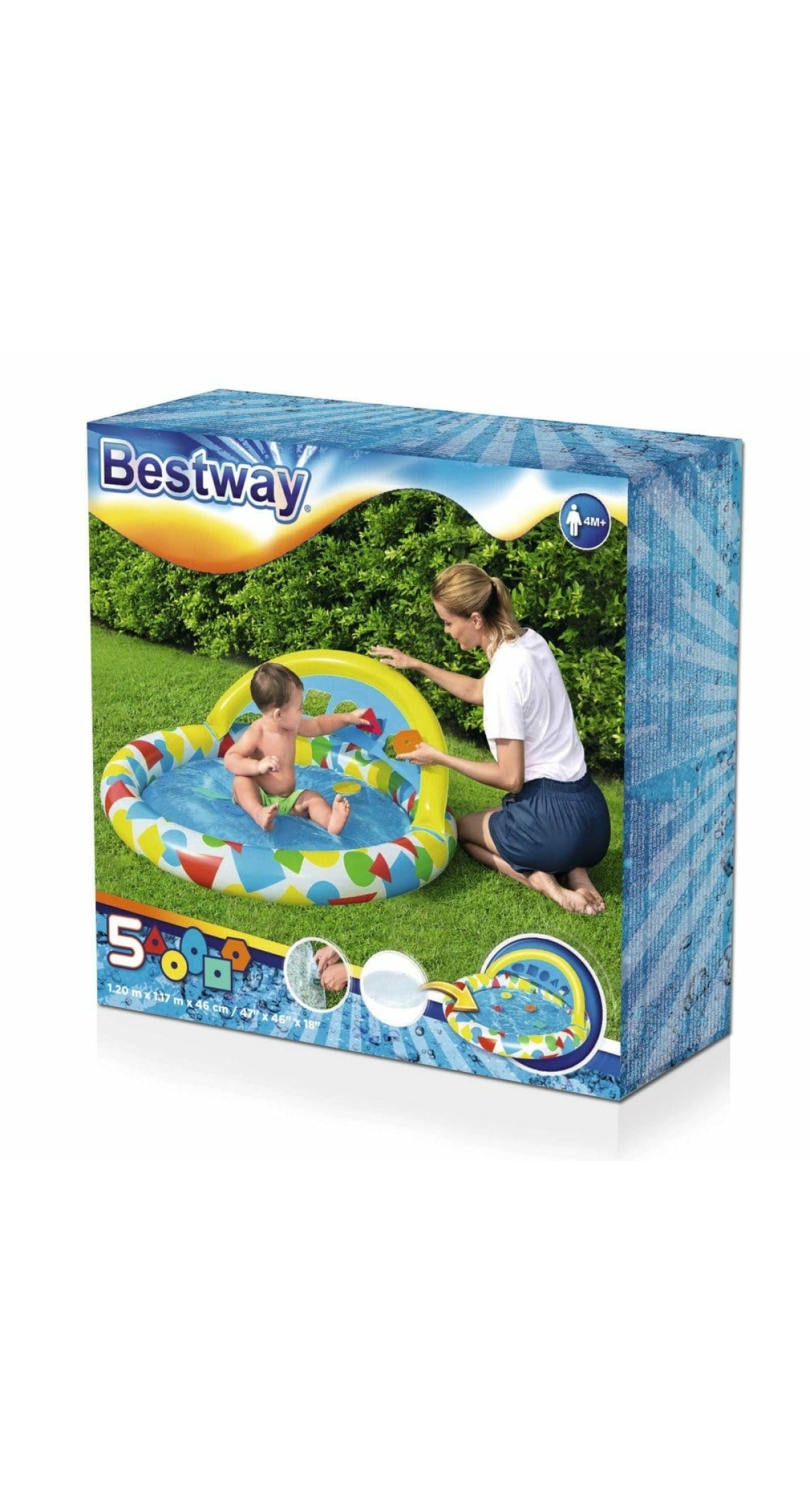 Bestway Paddling Pool Learning By Playing 120x117x46cm (Online Only)