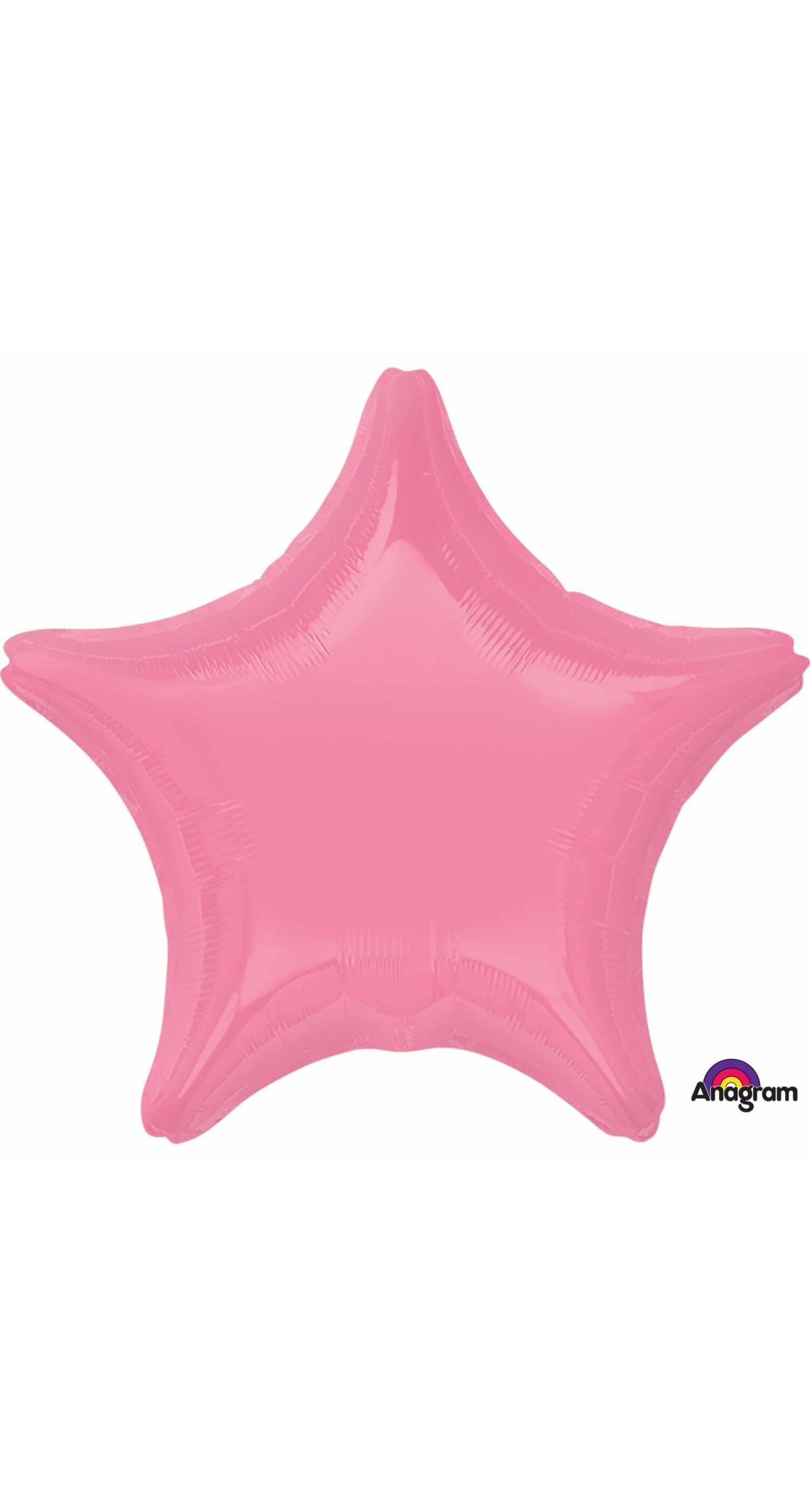 Bubble Gum Pink Star Standard Foil Balloon - 48cm