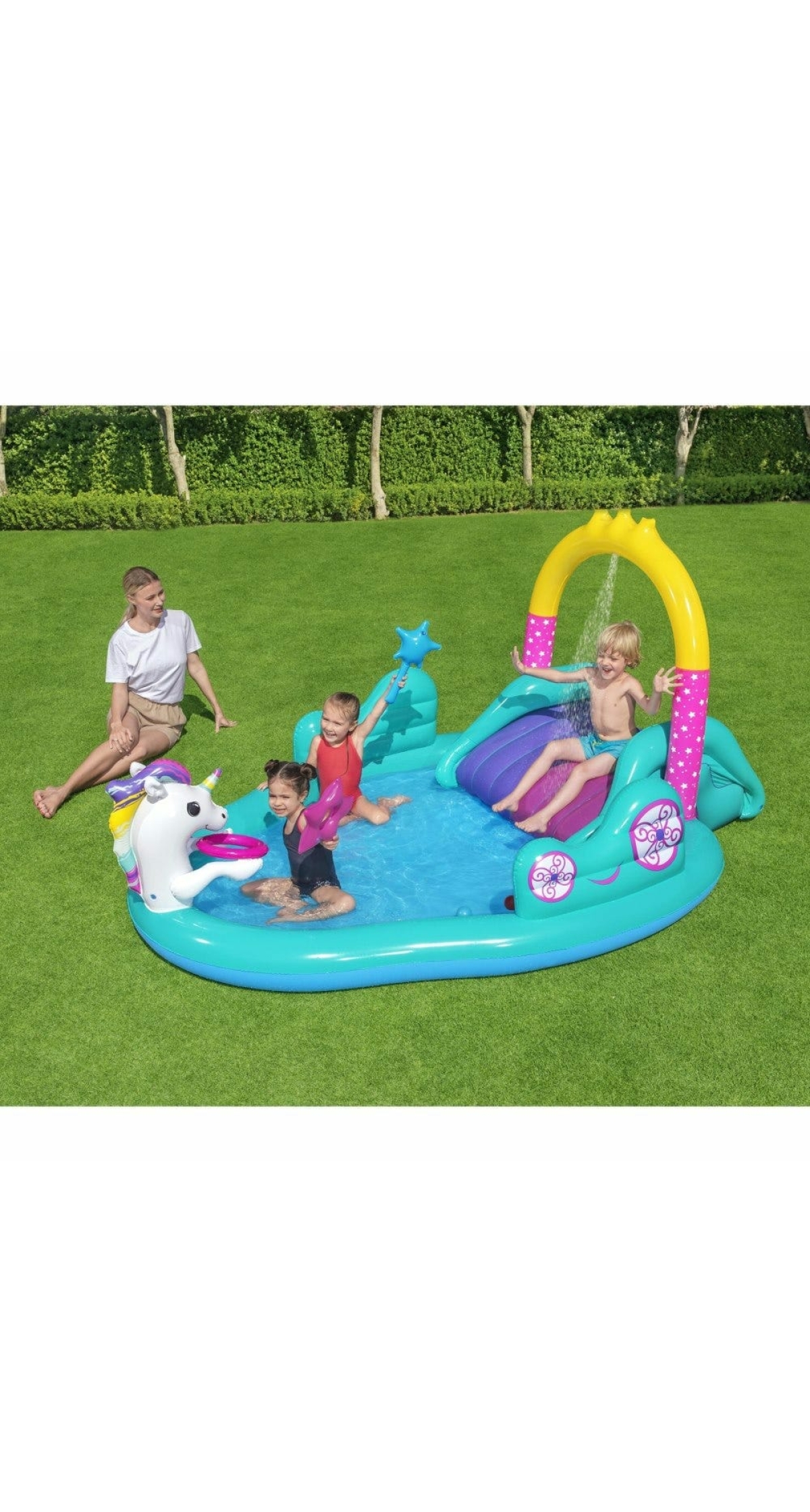 Bestway Magical Unicorn Carriage Play Center 274x198x137cm (Online Only)