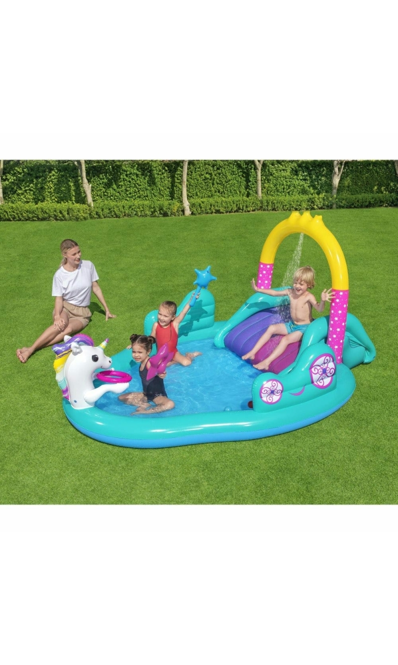 Bestway Magical Unicorn Carriage Play Center 274x198x137cm (Online Only)