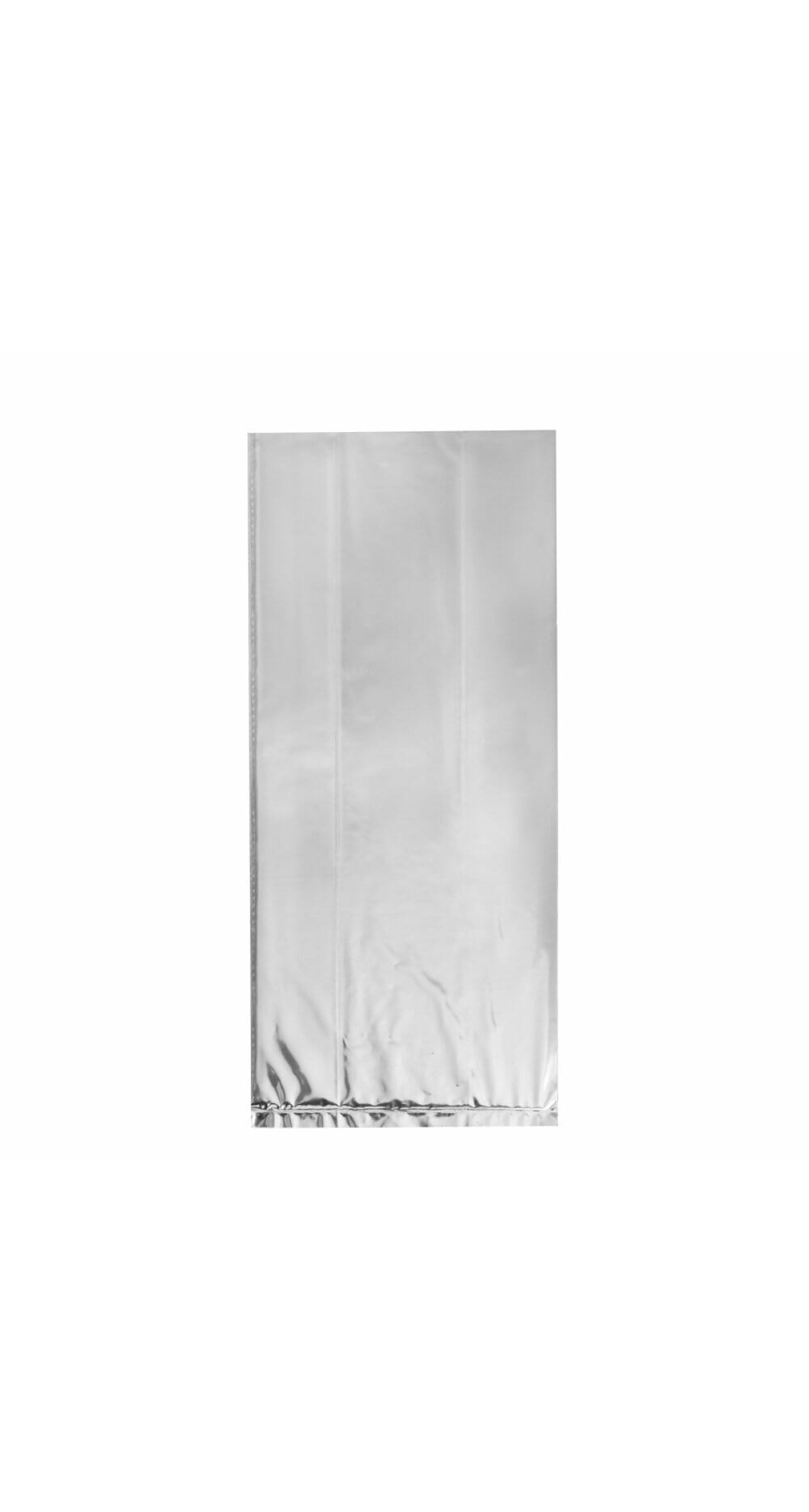 Silver Foil Cellophane Bags 5"x11" - 10pk
