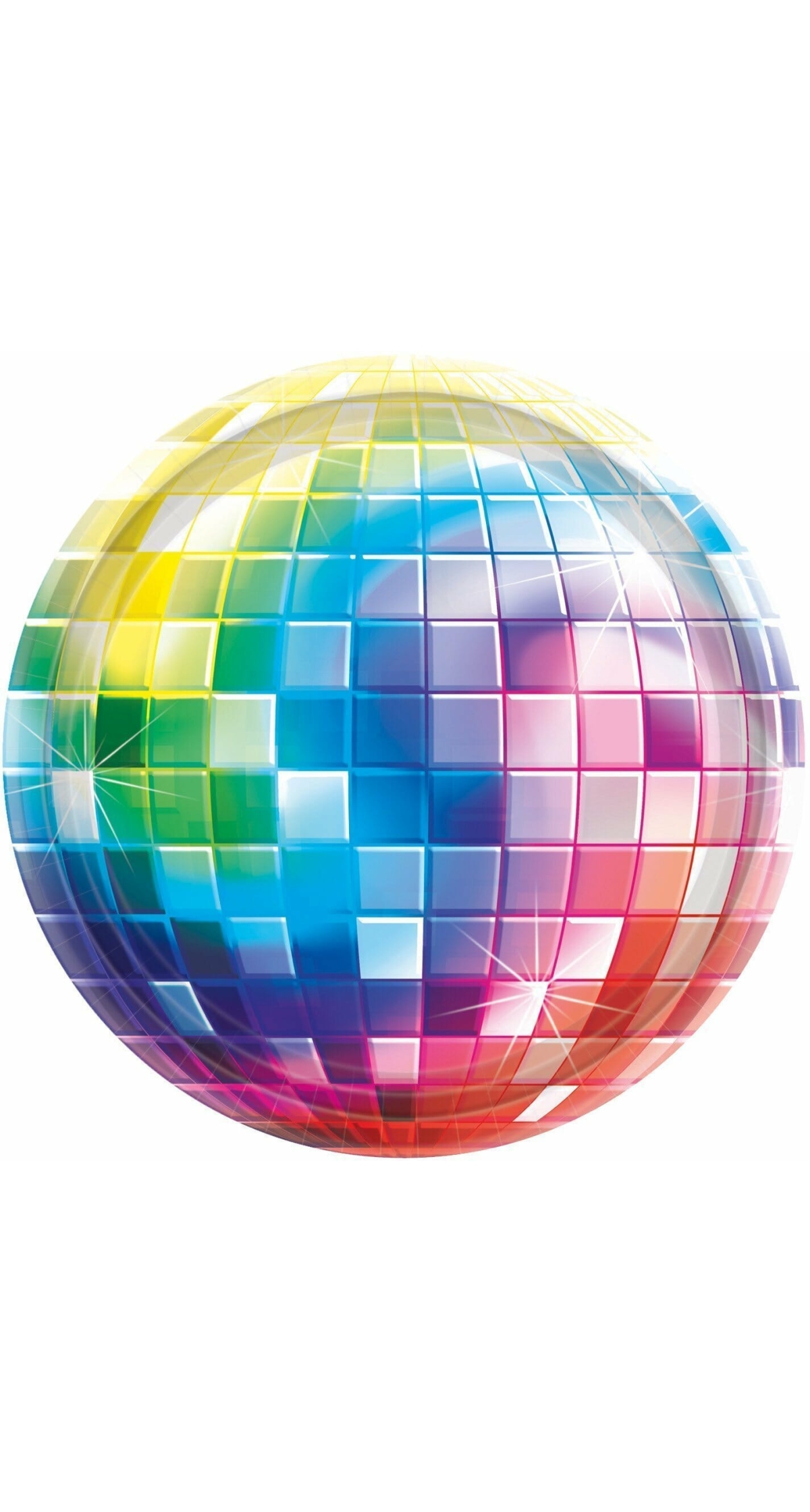Disco Fever Round Paper Plates 17.8cm - 8pk