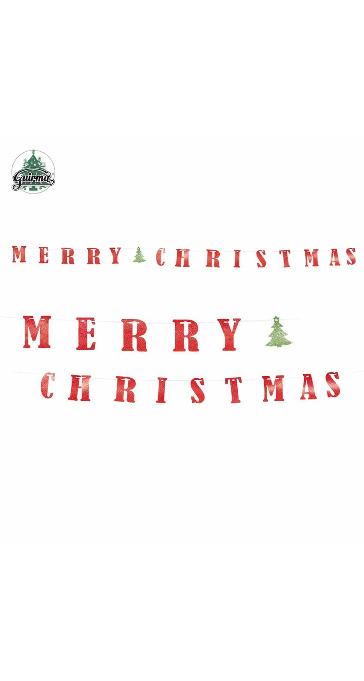 Merry Christmas Letter Banner - 360cm