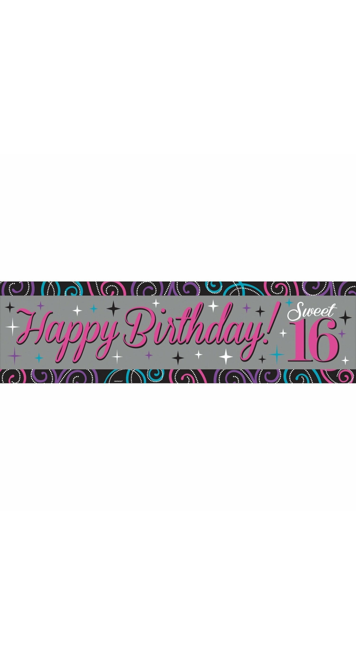 Sweet 16 Giant Sign Banner - 50cm x 165cm
