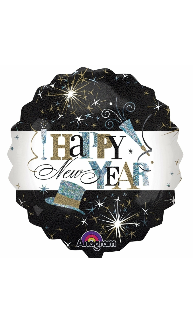 Elegant New Year Celebration Jumbo Foil Balloon - 28'' (71 cm)