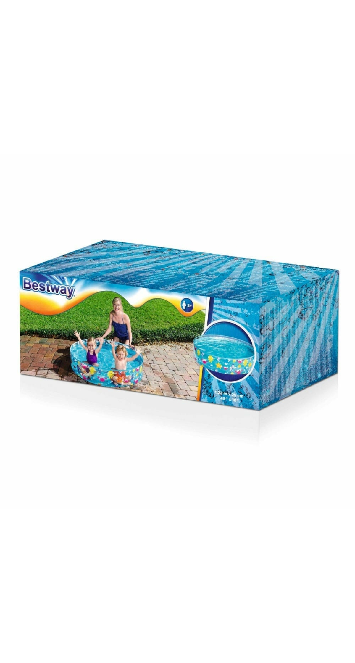 Bestway Fill-N-Fun Paddling Pool 122x25cm for Age 2+ Years (Online Only)