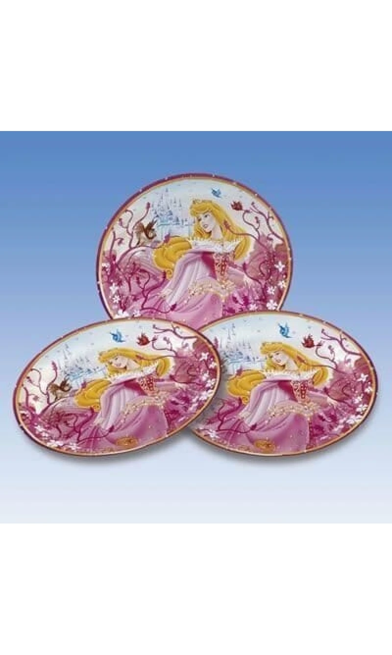 Disney Sleeping Beauty Paper Plates 18cm - 8pk