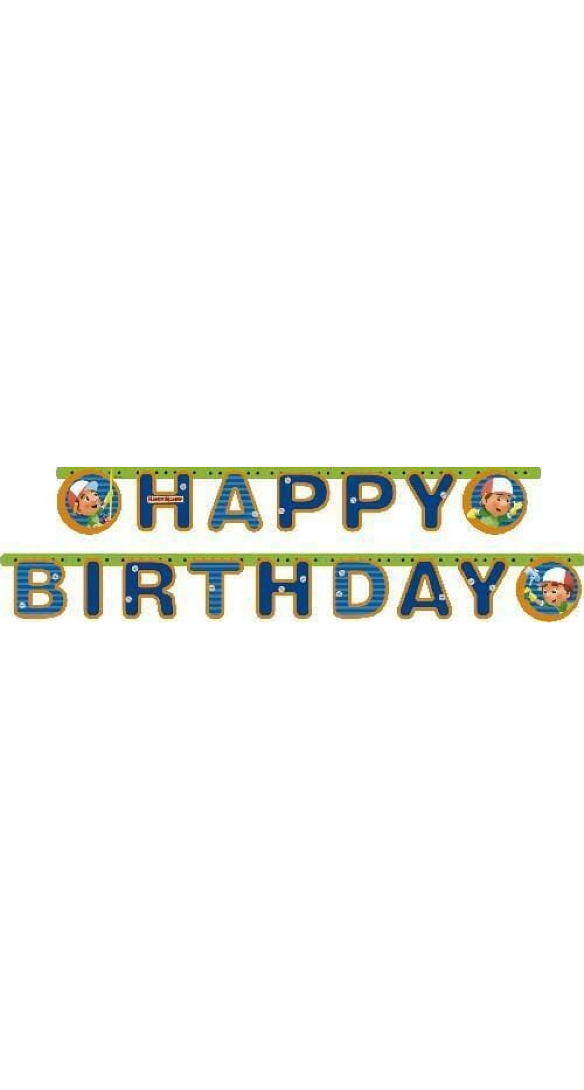 Handy Manny Paper Letter Banner - 1.83m
