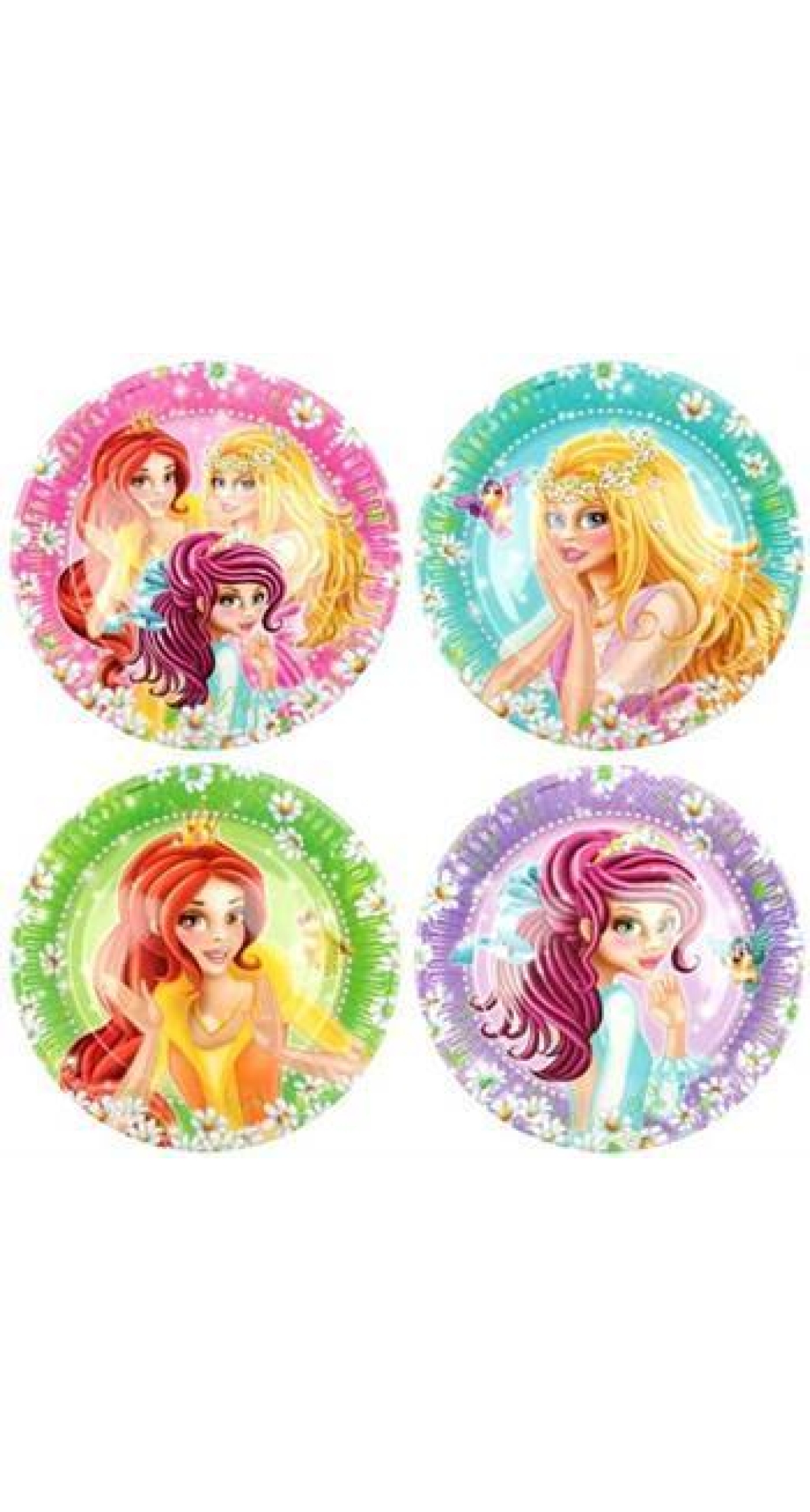 Princess Paper Plates 23cm - 8pk