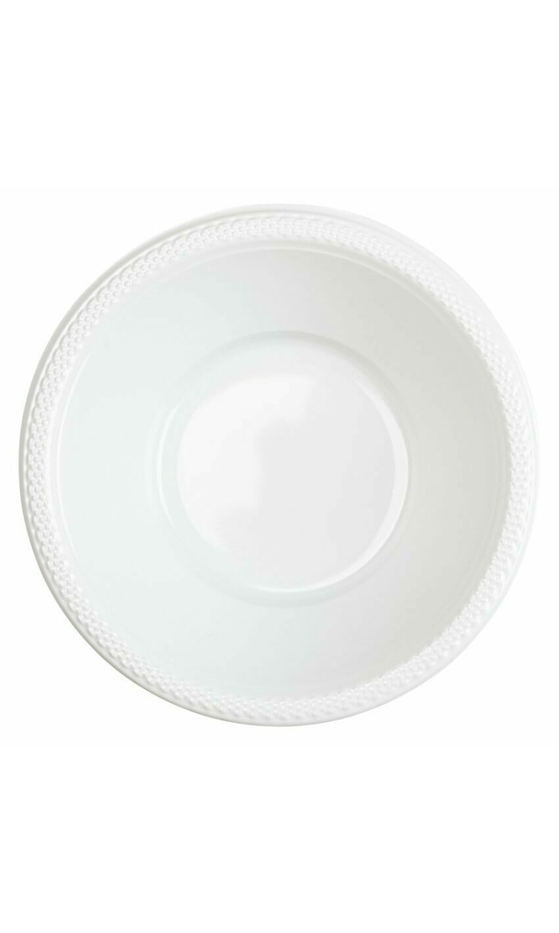 Frosty White - 10 x Plastic Bowls 355ml