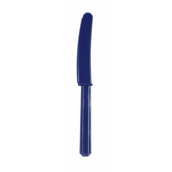 Navy Flag Blue - 24 x Plastic Knives