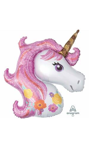 Magical Unicorn Super Shape Foil Balloon - 83 cm x 73 cm