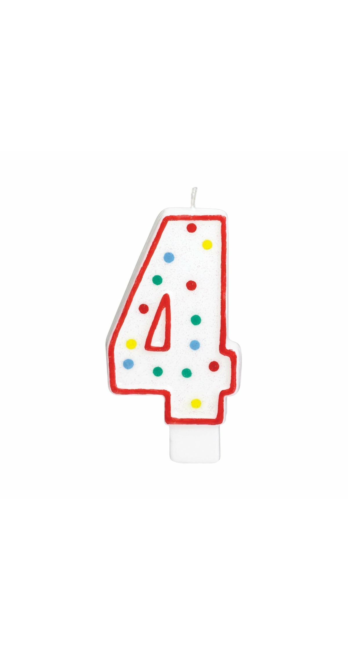 Candle Number 4 Giant Size - 13.3cm