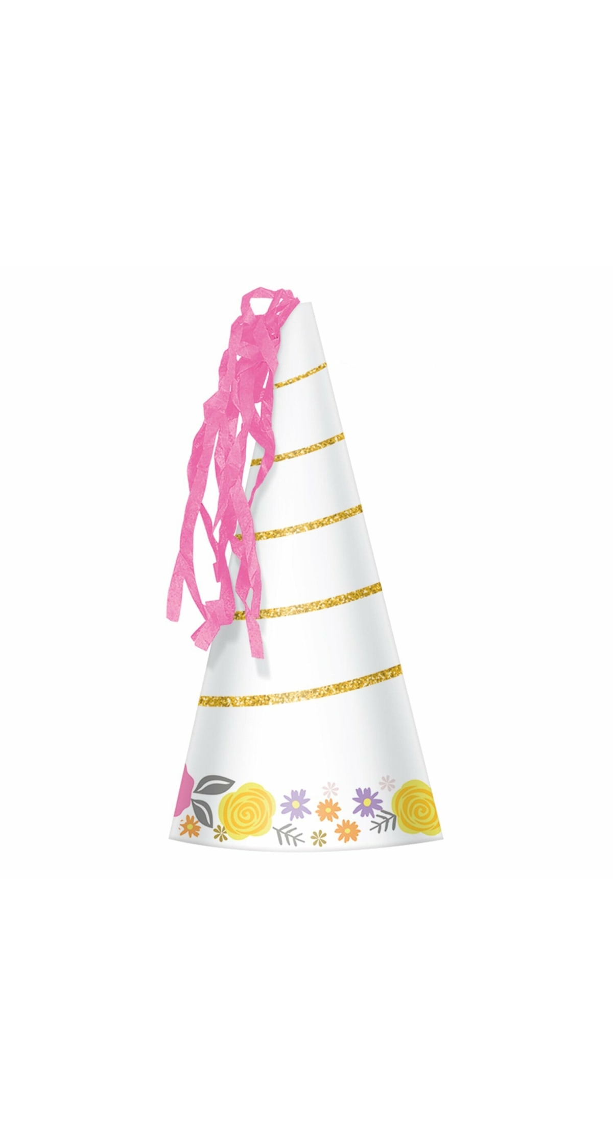Magical Unicorn Party Horn Hats - 8pk