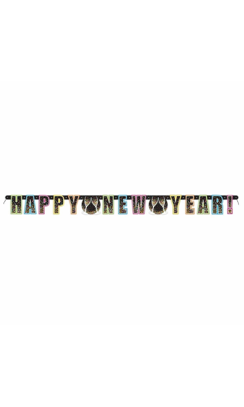 Confetti New Year Large Jointed Banner