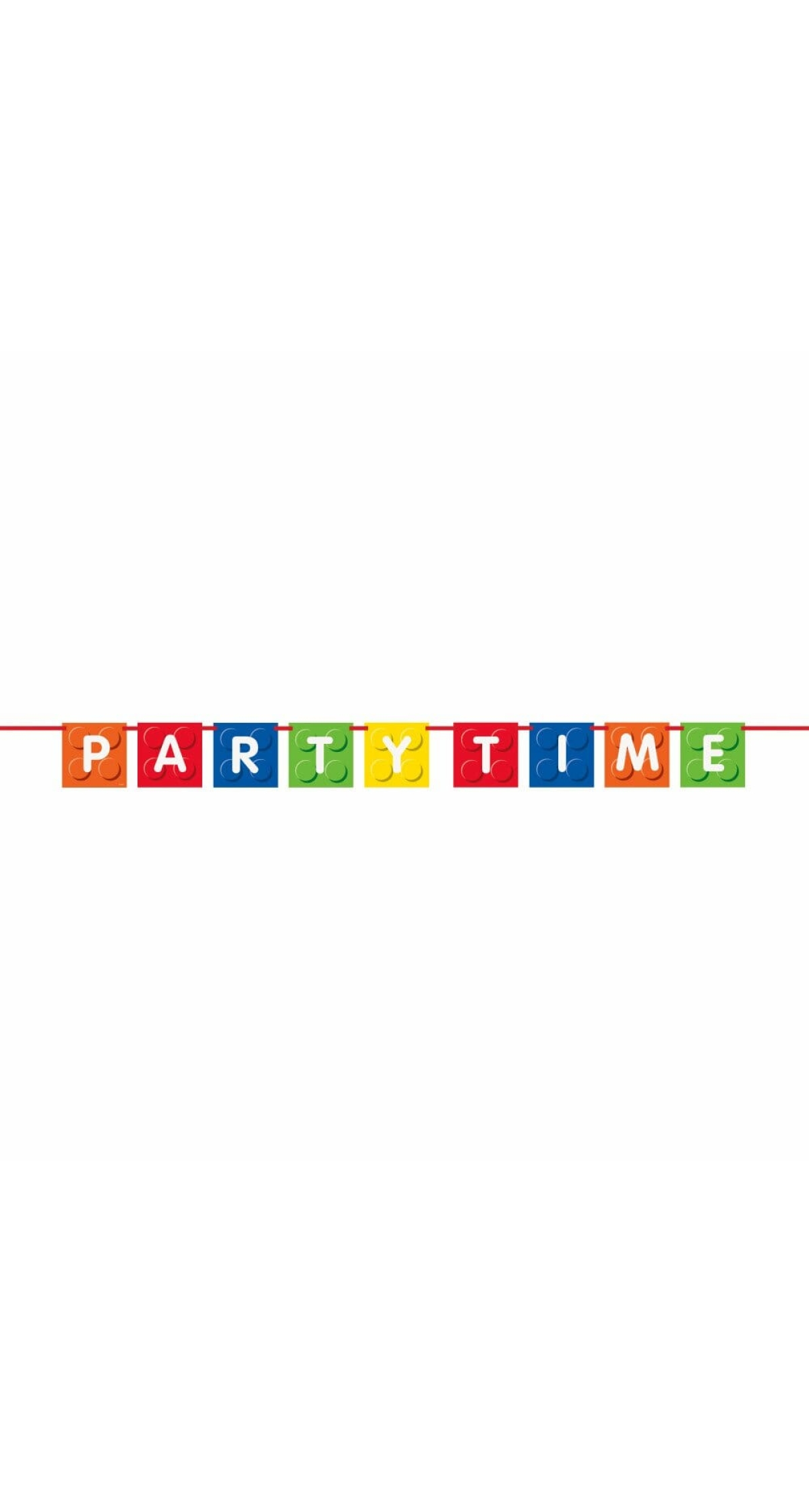 Building Blocks Birthday Decoration Banner