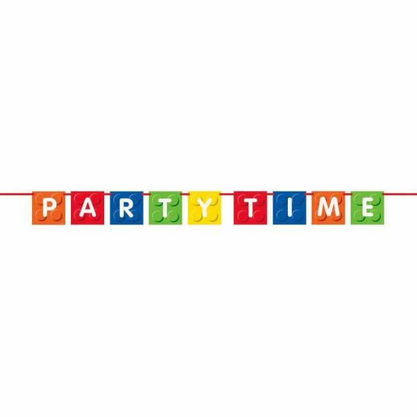 Building Blocks Birthday Decoration Banner