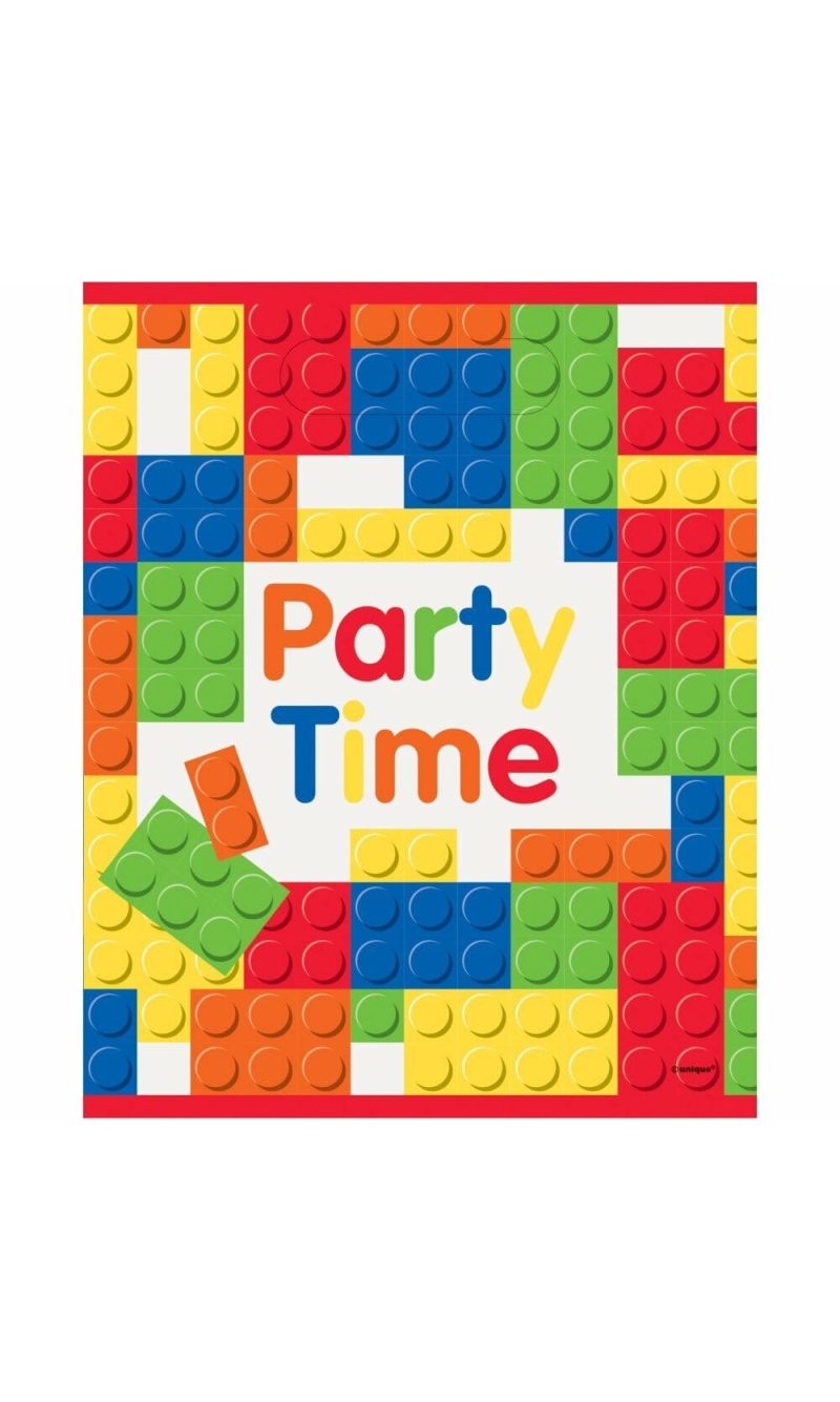 Building Blocks Birthday Loot Bags - 8pk
