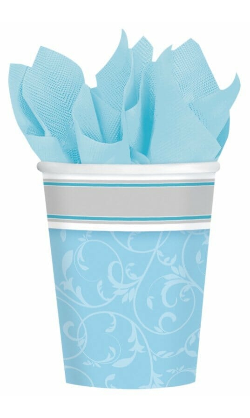 Blessings Blue Paper Cups - 8pk