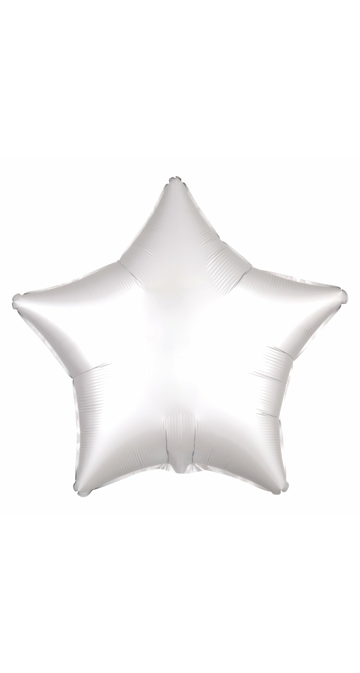 Satin Luxe White Foil Balloon Star - 19'' (48cm)