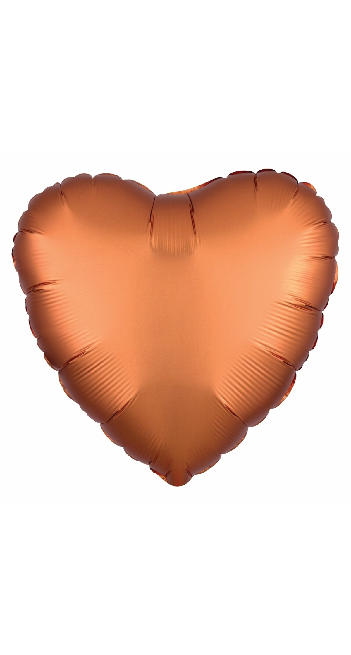 Satin Luxe Amber Foil Balloon Heart - 17'' (43cm)