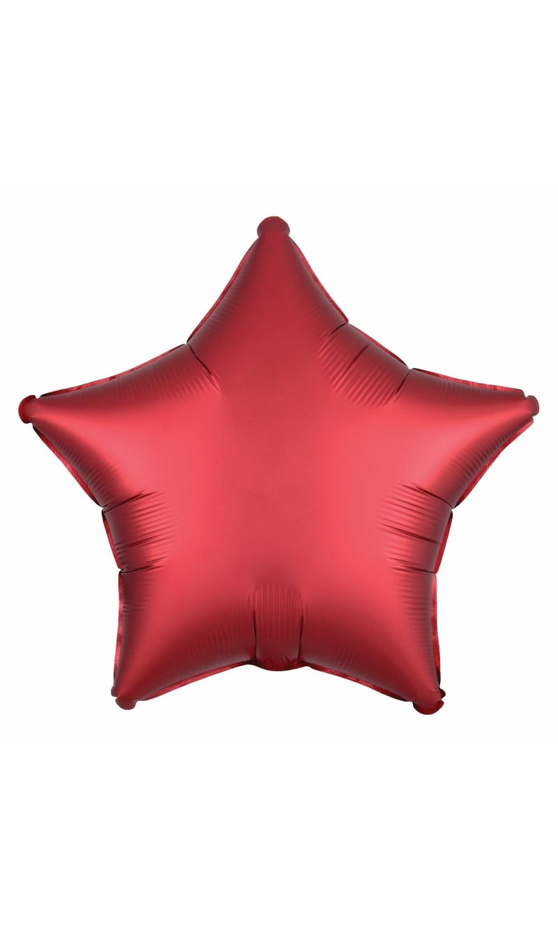 Satin Luxe Sangria Foil Balloon Star - 19'' (48cm)