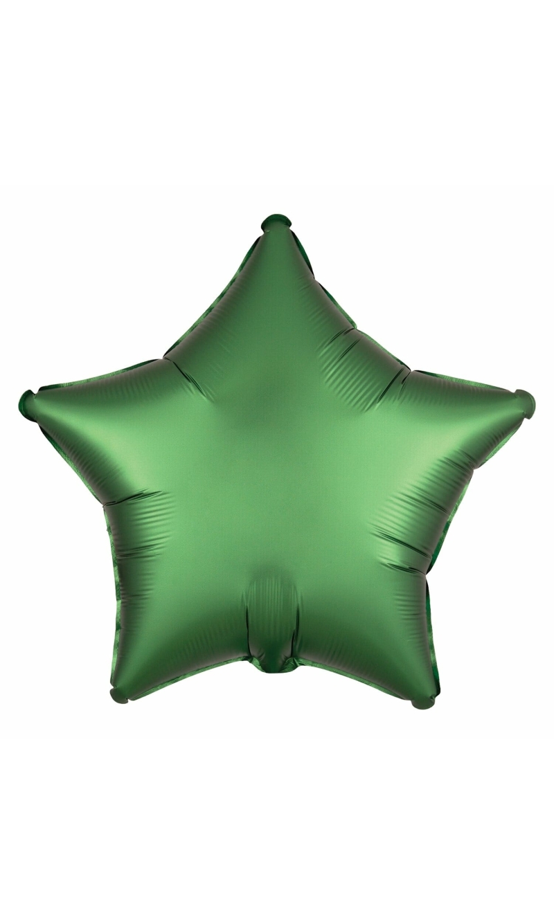 Satin Luxe Emerald Foil Balloon Star - 19'' (48cm)