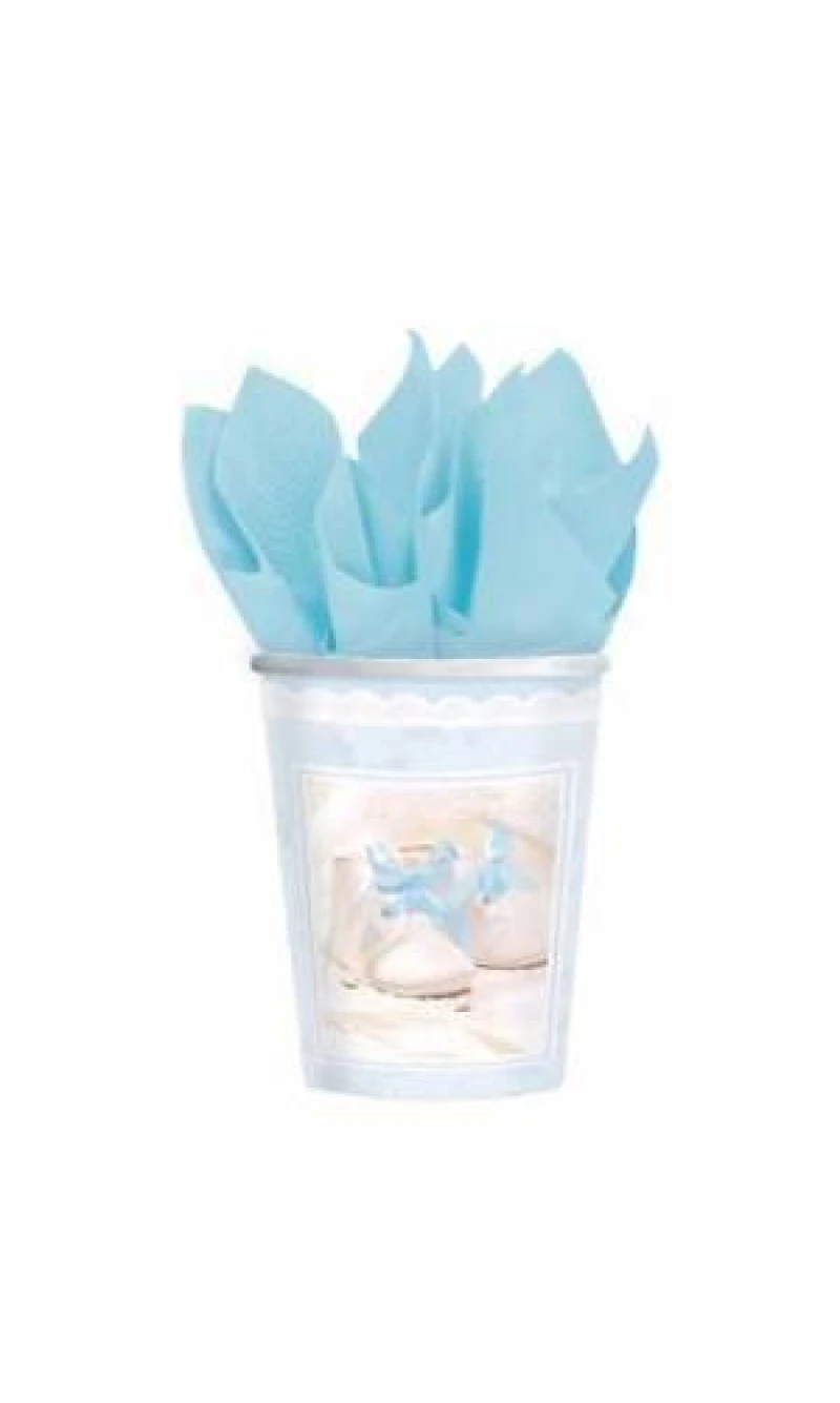 Tiny Blessing Blue Paper Cups - 8pk