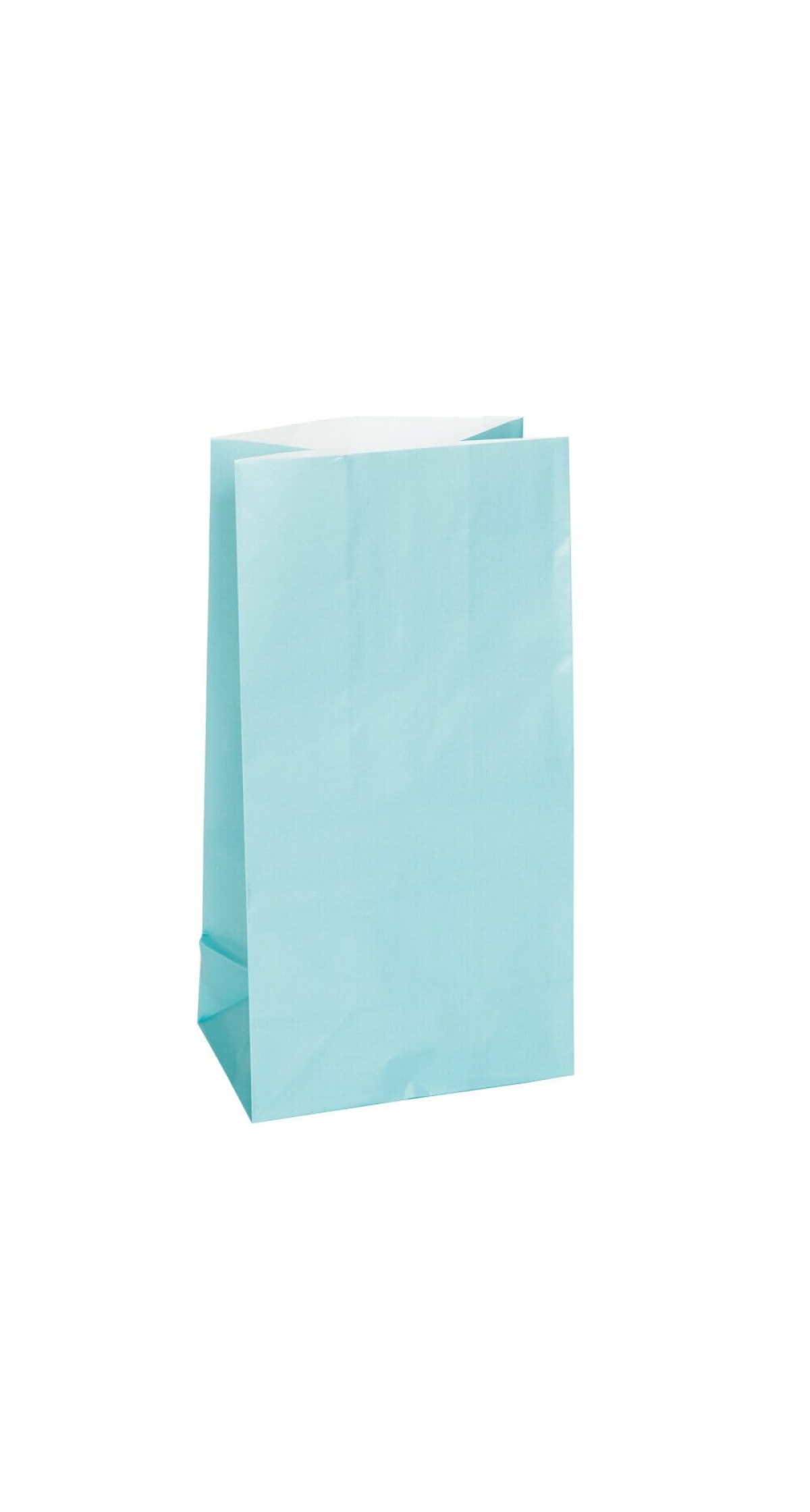 Baby Blue Paper Party Bags - 12pk