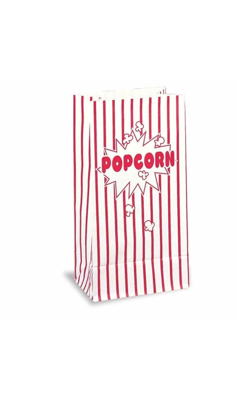 Popcorn Paper Party Bags - 10pk