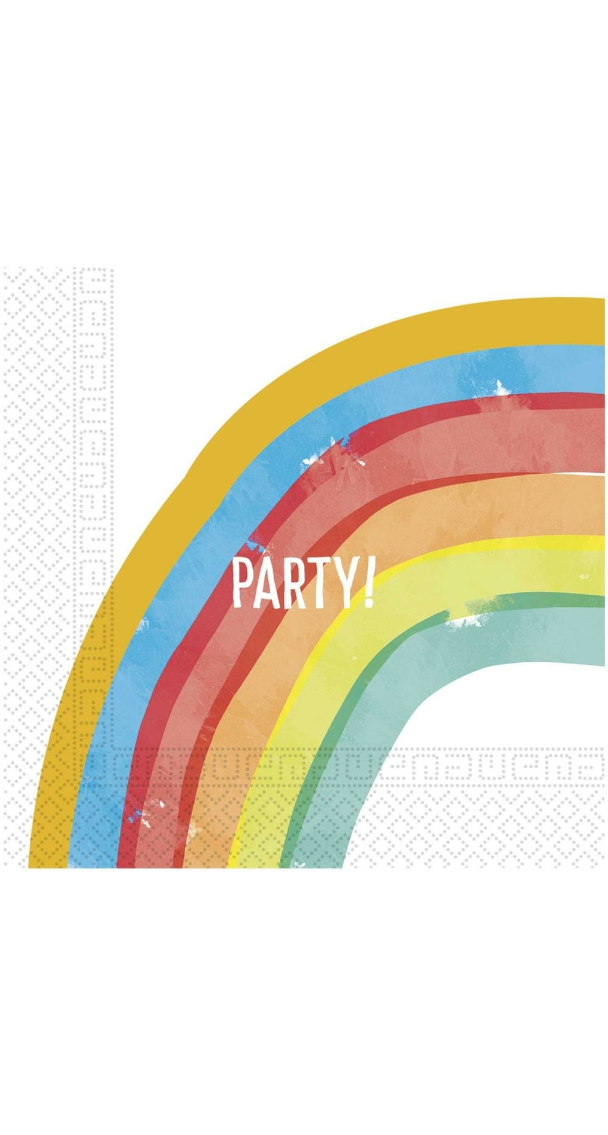 Rainbow Party Two-ply Paper Napkins 33x33cm - 20pk