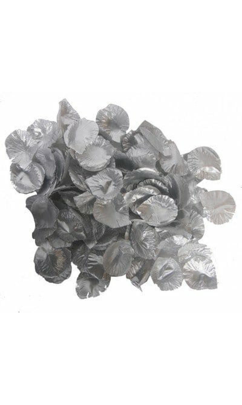 Deluxe Silver Rose Petals - 144pk