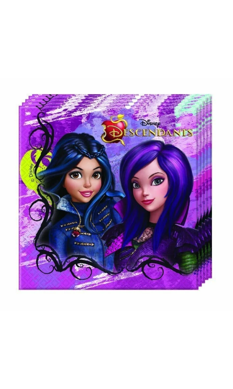 Descendants Napkins 33cm x 33cm - 20pk