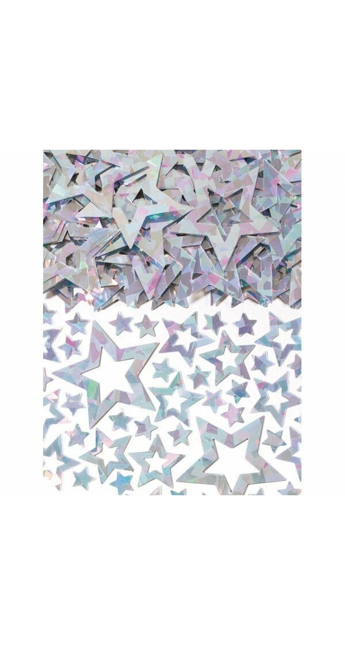 Confetti Star Shimmer Silver - 14g
